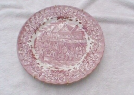 Vintage Grindley Staffordshire Red English Country Inns 10&quot; Dinner Plate - £11.68 GBP