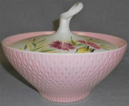 Red Wing Pottery Pink Spice Pattern Casserole w/LID Red Wing Minnesota - £102.86 GBP