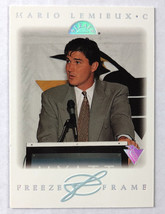 1995-96 Leaf Mario Lemieux Freeze Frame 7 of 8 #1370/10000 Pittsburgh Penguins - £11.66 GBP
