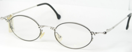 Vintage + Choc- C128 136 Noir Mat/Argent Rare Lunettes Cadre Choc 45-18-138 - $76.75