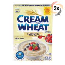 3x Boxes Cream Of Wheat Original 1 Minute Hot Cereal | 28oz | Fast Shipping - $41.15