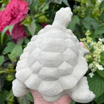 Concrete Turtle Lawn Ornament Statue For The Garden Outdoor 7.5&quot; Cement Yard Tor - £27.10 GBP
