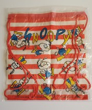 Peanuts Snoopy diving swimming vinyl string backpack beach bag NIP Creart Japan - £27.96 GBP