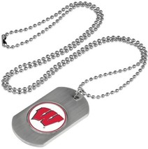 Wisconsin Badgers Dog Tag with a embedded collegiate medallion - £11.97 GBP