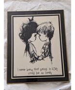 1970 Moppets Never Savait Being Amour Être So Joli Noir Fran Mar Plaque ... - $445.54 MXN
