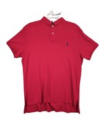 Vtg Polo by Ralph Lauren Men&#39;s L Custom Fit Red Shirt Navy Pony Logo Y2K... - $372.06 MXN