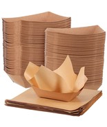 Heavy Duty Disposable Kraft Paper Food Trays Measuring 12 X 12 With, 3Lb). - £35.65 GBP