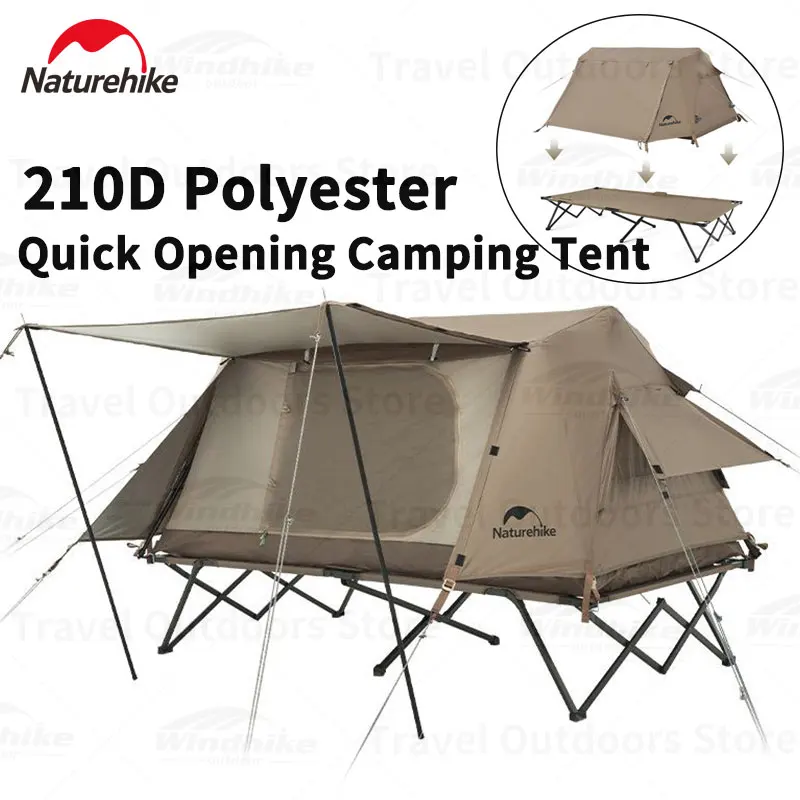 Naturehike A-Type Roofoff Ground Automatic Tent 210D Waterproof Tent Quick - £278.51 GBP+