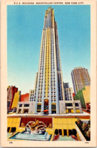 Postcard New York Rockefeller Center Building Began 1931  1930s 5.5 x 3.5 &quot; - £5.31 GBP