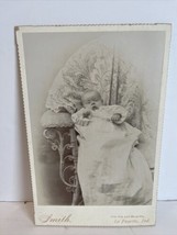 Vintage Cabinet Card Baby in Long Gown by Smith in Lafayette, Indiana - £11.90 GBP