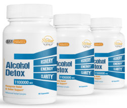 3 Pack Desintoxicación de alcohol, alivio de resaca y sobriedad-60 Capsulas x3 - £74.35 GBP