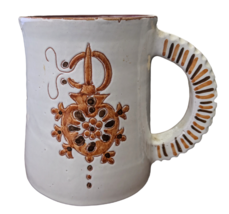 Handmade Signed Pottery Mug Morocco Bouknadel Ceramic Cup - £19.86 GBP