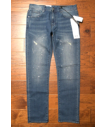 Armani Exchange $150 A|X J13 Mens Slim Fit Blue Scraped Stretch Cotton J... - $87.51 CAD