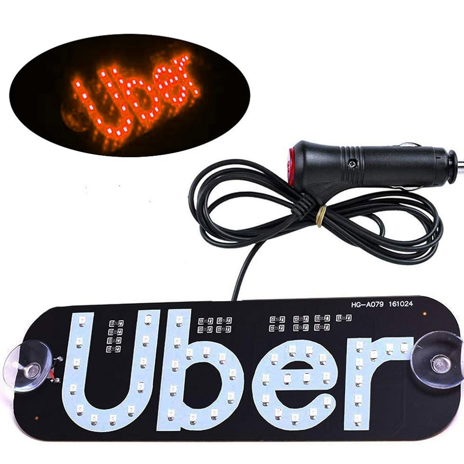 Uber Led 2 Colors Changeable for Uber Sign, Car Light Sign Lights Blue and Red