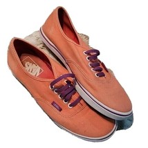 Vans Women&#39;s Salmon Pink and Purple Accent Sneaker Comfort Shoes Size 7.5 - £21.67 GBP