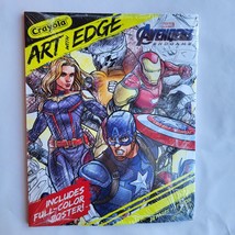 Crayola Art with Edge Marvel Avengers Endgame 28 Coloring Book + 16&quot;x10&quot;... - £5.78 GBP