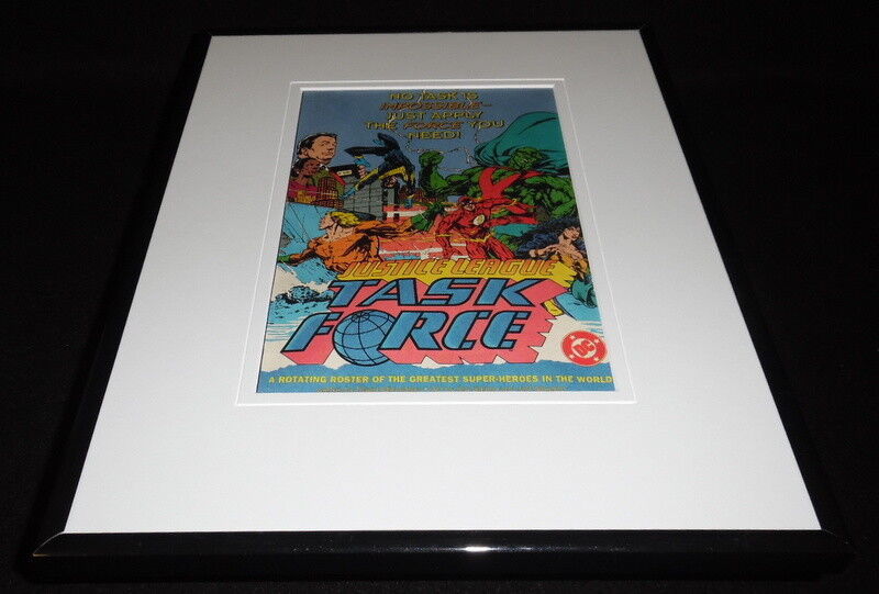Primary image for Justice League Task Force 1994 DC 11x14 Framed ORIGINAL Advertisement