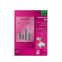 Sigel KF545 A4 Transparency Film for Copier Black and White (100 Sheets)  - $107.00