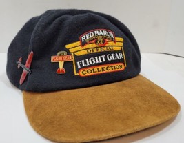 Vintage Red Baron Official Flight Gear Collection Strapback Cap Hat w/Two Pins - £13.77 GBP