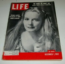 Vintage Life Magazine December1 1952 Suzanne Cloutier French Actress - £23.13 GBP