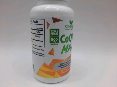 Sundhed Natural CoQ10 Max Antioxidant Supplement Xtr Strong 60 Caps Exp 07/2027 Item image 5