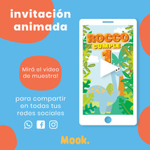 Dinosaurios Invitación Animada en Video / Dinosaurs Animated Video Invitation - £10.28 GBP