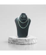 Elegant Diamond Cut Style Aurora Borealis Faceted Crystal Beads Necklace - £74.64 GBP