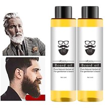 2pcs Beard Care Oil Hair Beard Growth Oil Nourish Beard Nursing Essence - £11.32 GBP