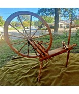 Antique Primitive Spinning Wheel - £442.07 GBP