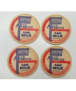 BOONSBORO MD ADVERTISING ~ FORD&#39;S MILK SERVICE ~ MILK BOTTLE CAPS NOS 4 - $9.99