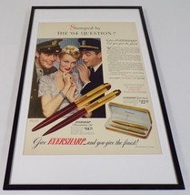 1942 Eversharp Pencils Framed 11x17 ORIGINAL Vintage Advertising Poster - £55.38 GBP