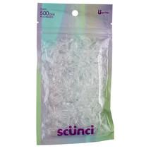 Scunci Poly Hair Bands Clear 500 Pieces #70051 - £8.54 GBP