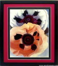 Poppies Flower Georgia O&#39;keeffe Flower Art Framed Poster - £56.62 GBP