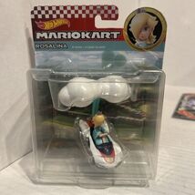 Mattel HDB43 Hot Wheels 1:64 Mario Kart ROSALINA P-Wing + Cloud Glider C... - $24.70