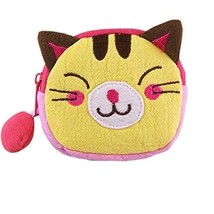 [Funny Cat] Embroidered Applique Fabric Art Wrist Wallet / Coin Purse / Wrist Pa - £7.77 GBP