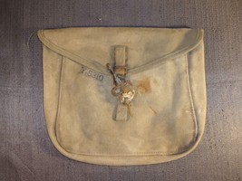 Wwii Wwi 11.5X9 Tan Sand Military Pouch Bag - $21.86