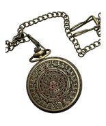 Mayan Precision: Historical Pocket Watch with Fantasy Medal Design - €20,11 EUR