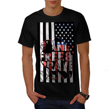 Wellcoda Brave Eagle Bird Flag USA Mens T-shirt, US Graphic Design Printed Tee - £14.84 GBP+