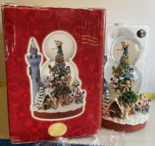 Disney Store Double Snow Water Globe Tinkerbell Lights Musical Mint w/Box/Tag - £98.91 GBP