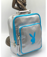 Women’s Playboy Grey | Sky Blue Patent Backpack NWT - £155.62 GBP