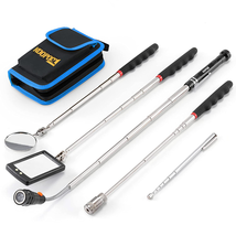 Telescoping Magnetic Pickup Tool Set-Extendable Magnet Flashlight with Inspectio - £48.50 GBP