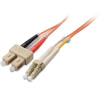 OFNP Plenum Multimode Duplex OM1 Fiber Cable 6.6 Feet 2m 10Gb SC to LC 62.5 125  - £23.39 GBP