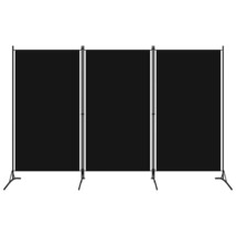  3-Panel Room Divider Black 102.4&quot;x70.9&quot; Fabric - $120.70 CAD