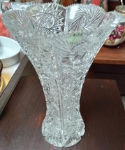 lead crystal vase - £68.10 GBP