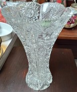 lead crystal vase - £66.84 GBP