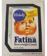 1974 Topps Wacky Packages Fatina Heavyweight Cereal Sticker Card Tan Ser... - £11.46 GBP