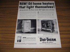 1953 Print Ad Duo-Therm Imperial &amp; Windsor Electric Self-Lighter Heaters - £11.54 GBP