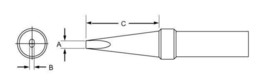 2 pack PTD6 Weller solder tip 0.187&quot; x .62&quot; x 600â° screwdriver tip for ... - $14.97