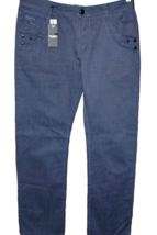 Xios Men&#39;s Cotton Blue Modern Fit Logo Jeans Pants Size W36 L34 - £14.45 GBP