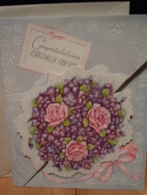 Vintage Today Tomorrow and Always Rose Bouquet Greeting Card Unused - £7.82 GBP